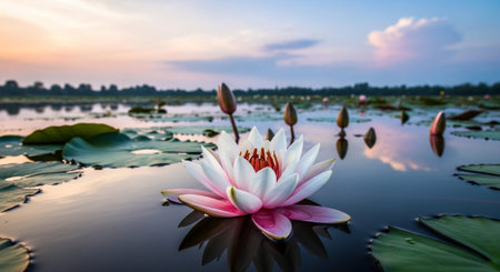 Nature Growth and Blooming Flowers Collection â€“ Seedlings, Lotus Water Lilies, Roses,...