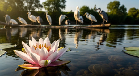 Nature Growth and Blooming Flowers Collection â€“ Seedlings, Lotus Water Lilies, Roses,...