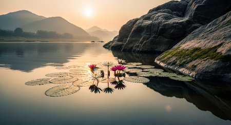 Nature Growth and Blooming Flowers Collection â€“ Seedlings, Lotus Water Lilies, Roses,...