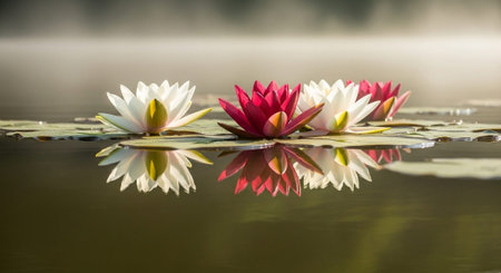 Nature Growth and Blooming Flowers Collection â€“ Seedlings, Lotus Water Lilies, Roses,...