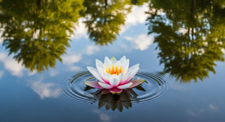 Nature Growth and Blooming Flowers Collection â Seedlings, Lotus Water Lilies, Roses, Sunflowers, Tulips, Lavender Fields and Garden Landscapes.の写真素材