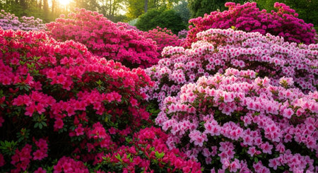 Nature Growth and Blooming Flowers Collection â Seedlings, Lotus Water Lilies, Roses, Sunflowers, Tulips, Lavender Fields and Garden Landscapes.の写真素材