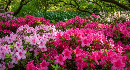 Nature Growth and Blooming Flowers Collection â Seedlings, Lotus Water Lilies, Roses, Sunflowers, Tulips, Lavender Fields and Garden Landscapes.の写真素材