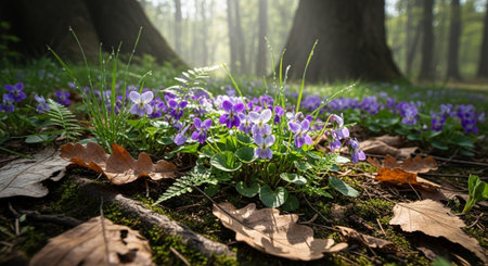 Nature Growth and Blooming Flowers Collection â Seedlings, Lotus Water Lilies, Roses, Sunflowers, Tulips, Lavender Fields and Garden Landscapes.の写真素材