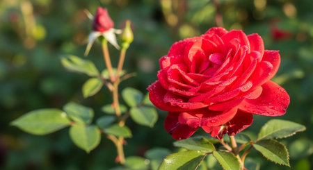 Nature Growth and Blooming Flowers Collection â Seedlings, Lotus Water Lilies, Roses, Sunflowers, Tulips, Lavender Fields and Garden Landscapes.の写真素材