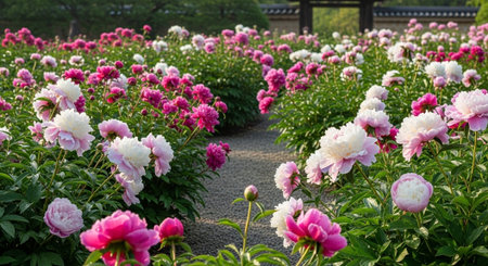 Nature Growth and Blooming Flowers Collection â Seedlings, Lotus Water Lilies, Roses, Sunflowers, Tulips, Lavender Fields and Garden Landscapes.の写真素材