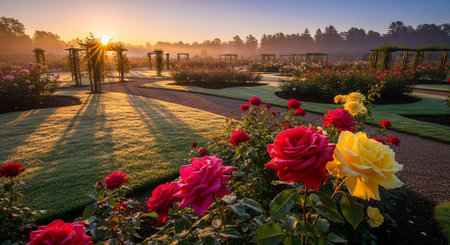 Nature Growth and Blooming Flowers Collection â Seedlings, Lotus Water Lilies, Roses, Sunflowers, Tulips, Lavender Fields and Garden Landscapes.の写真素材