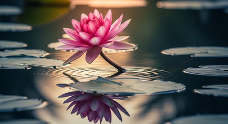 Nature Growth and Blooming Flowers Collection â Seedlings, Lotus Water Lilies, Roses, Sunflowers, Tulips, Lavender Fields and Garden Landscapes.の写真素材