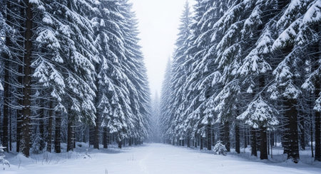 Majestic Trees and Scenic Nature Landscapes in All Seasons with Fantasy and Neon Light Concepts.