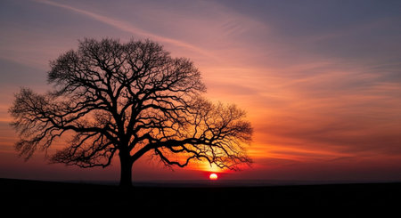 Majestic Trees and Scenic Nature Landscapes in All Seasons with Fantasy and Neon Light Concepts.