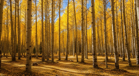 Majestic Trees and Scenic Nature Landscapes in All Seasons with Fantasy and Neon Light Concepts.