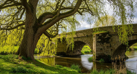 Majestic Trees and Scenic Nature Landscapes in All Seasons with Fantasy and Neon Light Concepts.