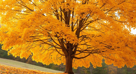 Majestic Trees and Scenic Nature Landscapes in All Seasons with Fantasy and Neon Light Concepts.