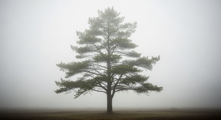 Majestic Trees and Scenic Nature Landscapes in All Seasons with Fantasy and Neon Light Concepts.