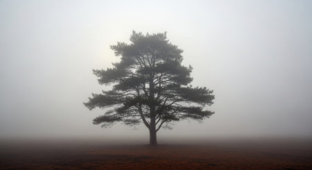 Majestic Trees and Scenic Nature Landscapes in All Seasons with Fantasy and Neon Light Concepts.