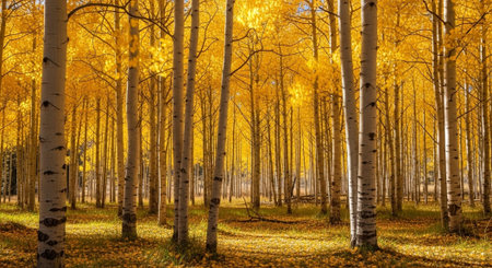 Majestic Trees and Scenic Nature Landscapes in All Seasons with Fantasy and Neon Light Concepts.