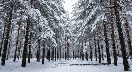 Majestic Trees and Scenic Nature Landscapes in All Seasons with Fantasy and Neon Light Concepts.