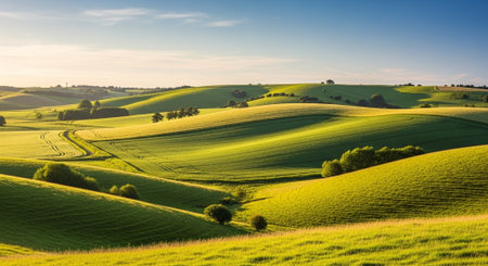 Organic Healthy Food, Fresh Fruits and Vegetables, Farm Animals and Scenic Countryside Landscape...
