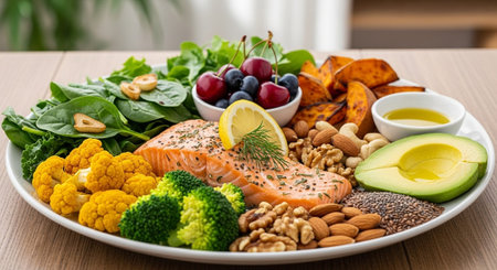 Organic Healthy Food, Fresh Fruits and Vegetables, Farm Animals and Scenic Countryside Landscape...