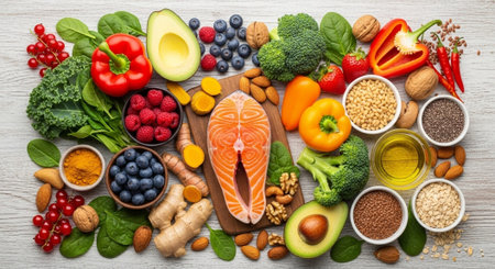 Organic Healthy Food, Fresh Fruits and Vegetables, Farm Animals and Scenic Countryside Landscape...