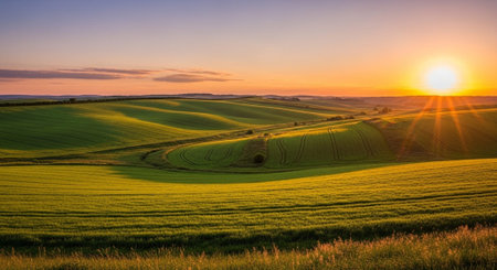Organic Healthy Food, Fresh Fruits and Vegetables, Farm Animals and Scenic Countryside Landscape Collection.の写真素材