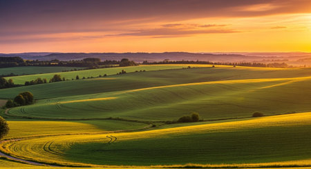 Organic Healthy Food, Fresh Fruits and Vegetables, Farm Animals and Scenic Countryside Landscape Collection.の写真素材