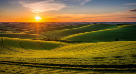 Organic Healthy Food, Fresh Fruits and Vegetables, Farm Animals and Scenic Countryside Landscape...
