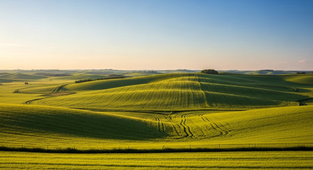 Organic Healthy Food, Fresh Fruits and Vegetables, Farm Animals and Scenic Countryside Landscape...