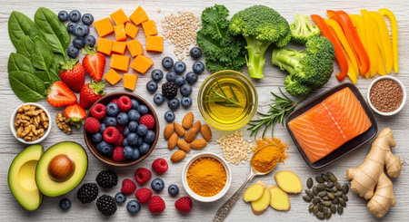 Organic Healthy Food, Fresh Fruits and Vegetables, Farm Animals and Scenic Countryside Landscape...