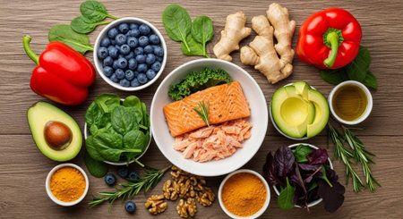 Organic Healthy Food, Fresh Fruits and Vegetables, Farm Animals and Scenic Countryside Landscape...