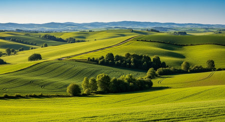 Organic Healthy Food, Fresh Fruits and Vegetables, Farm Animals and Scenic Countryside Landscape...