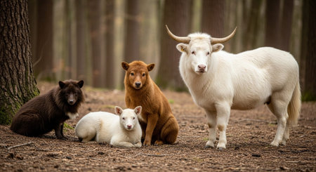 Organic Healthy Food, Fresh Fruits and Vegetables, Farm Animals and Scenic Countryside Landscape...