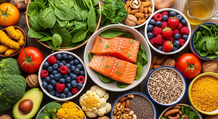 Organic Healthy Food, Fresh Fruits and Vegetables, Farm Animals and Scenic Countryside Landscape...