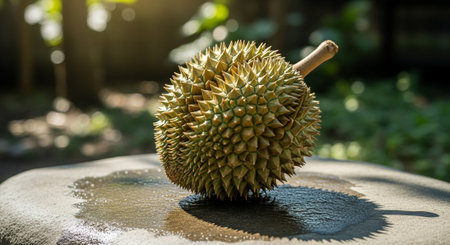 Fresh Ripe Fruits Isolated on Natural Background â€“ Healthy Organic Tropical Fruit.