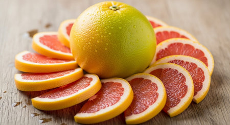 Fresh Ripe Fruits Isolated on Natural Background â€“ Healthy Organic Tropical Fruit.