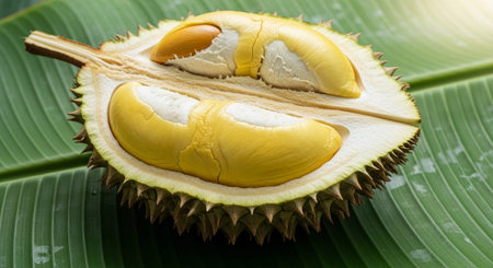 Fresh Ripe Fruits Isolated on Natural Background â€“ Healthy Organic Tropical Fruit.