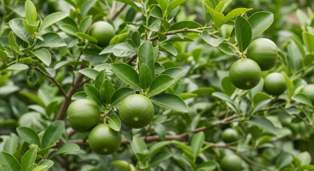 Fresh Ripe Fruits Isolated on Natural Background â€“ Healthy Organic Tropical Fruit.