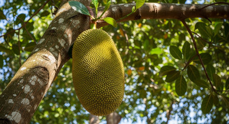 Fresh Ripe Fruits Isolated on Natural Background â€“ Healthy Organic Tropical Fruit.