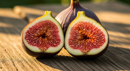 Fresh Ripe Fruits Isolated on Natural Background â€“ Healthy Organic Tropical Fruit.