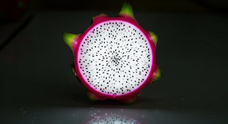 Fresh Ripe Fruits Isolated on Natural Background â Healthy Organic Tropical Fruit.の写真素材