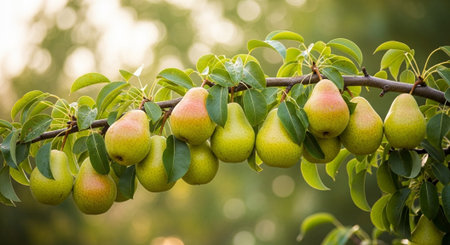 Fresh Ripe Fruits Isolated on Natural Background â€“ Healthy Organic Tropical Fruit.