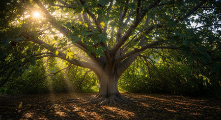 Fresh Ripe Fruits Isolated on Natural Background â Healthy Organic Tropical Fruit.の写真素材