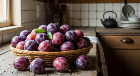 Fresh Ripe Fruits Isolated on Natural Background â€“ Healthy Organic Tropical Fruit.