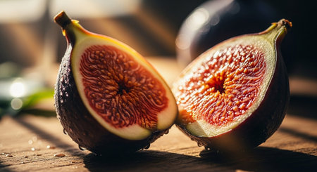 Fresh Ripe Fruits Isolated on Natural Background â€“ Healthy Organic Tropical Fruit.