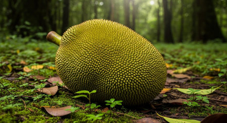 Fresh Ripe Fruits Isolated on Natural Background â€“ Healthy Organic Tropical Fruit.