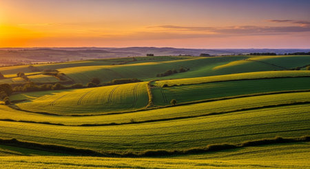 Organic Healthy Food, Fresh Fruits and Vegetables, Farm Animals and Scenic Countryside Landscape...