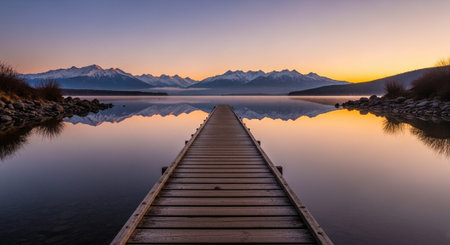 Sunrise at Lake Tekapo, Canterbury, South Island, New Zealand