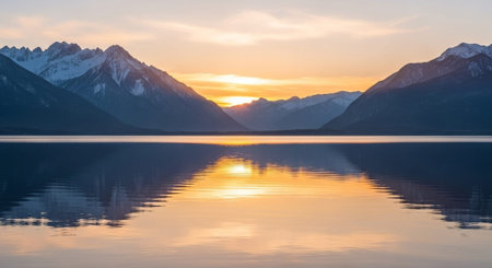 Sunset at Lake Wakatipu, Queenstown, New Zealand