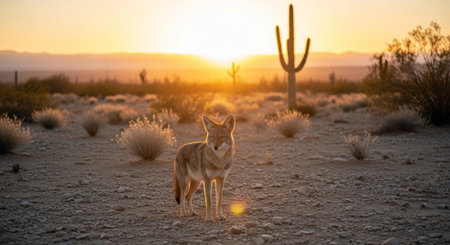 Wild Animals in Natural Habitat â Wildlife Photography Collection in Forest, Savannah, Snow and Sunset Landscapes.の写真素材