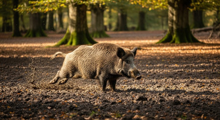 Wild Animals in Natural Habitat â Wildlife Photography Collection in Forest, Savannah, Snow and Sunset Landscapes.の写真素材